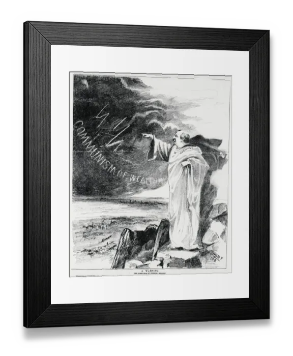 Framed Print : Political Cartoon Including Grover Cleveland Framed Print : Political Cartoon Including Grover Cleveland