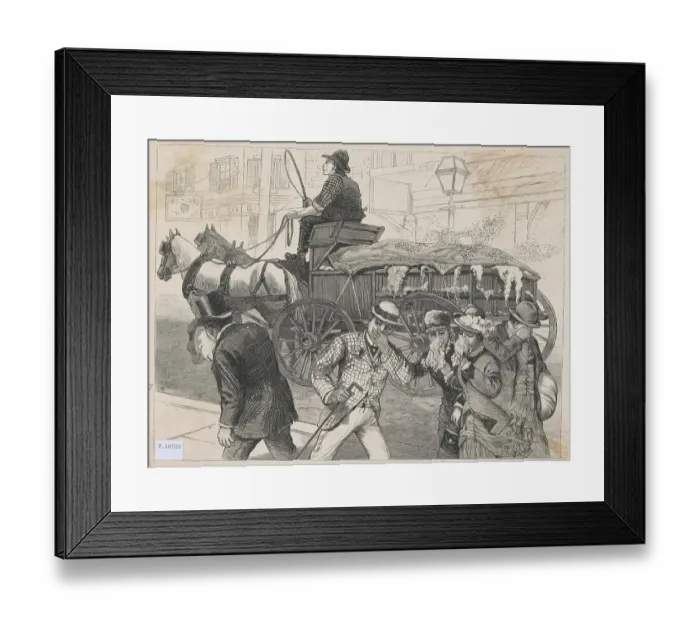 Framed Print : People Reacting to Horrible Smell of Fat Wagon Framed Print : People Reacting to Horrible Smell of Fat Wagon