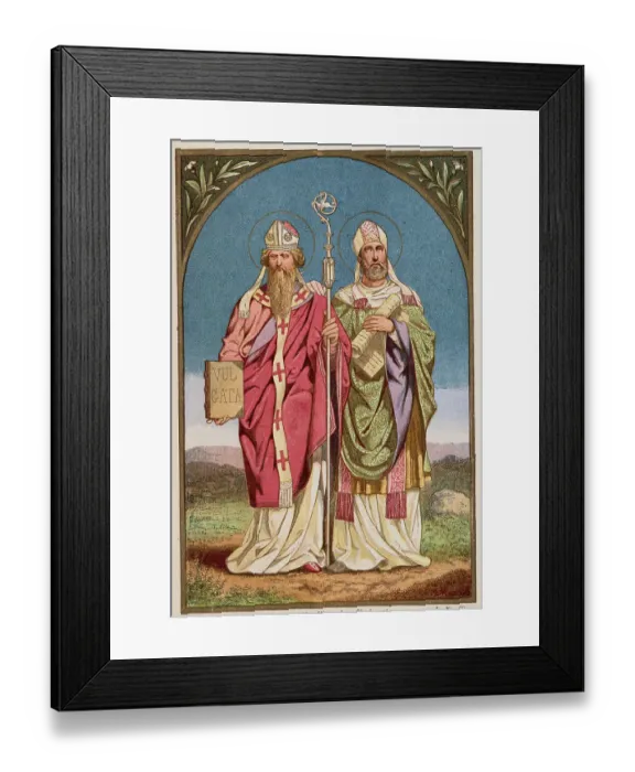 Framed Print : Two Byzantine Missionaries Traveling to Slavic Lands Framed Print : Two Byzantine Missionaries Traveling to Slavic Lands