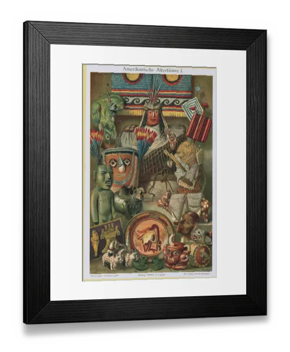 Framed Print : Various Cultural Items Framed Print : Various Cultural Items