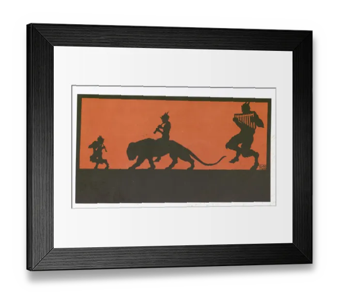 Framed Print : Silhouette of Satyrs Framed Print : Silhouette of Satyrs