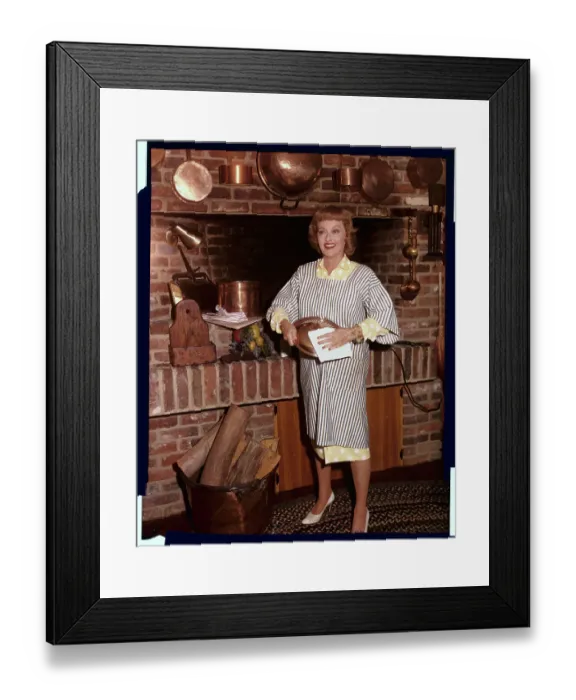Framed Print : Bette Davis at Home Framed Print : Bette Davis at Home