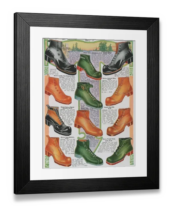 Framed Print : Advertisement for Shoes Framed Print : Advertisement for Shoes