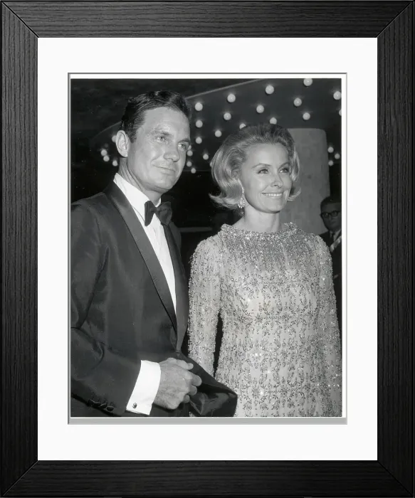 Framed Print : Cliff Robertson & Dina Merrill / Waist-Up