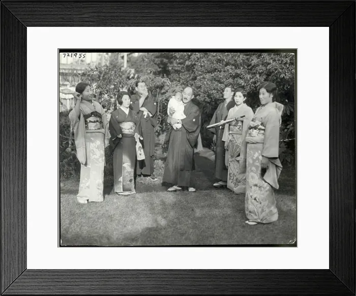 Framed Print : Vice Admiral Of Japan And Family Framed Print : Vice Admiral Of Japan And Family