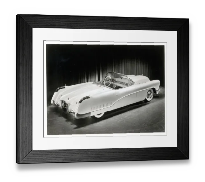 Framed Print : Buick Model Convertible On Show Floor Framed Print : Buick Model Convertible On Show Floor