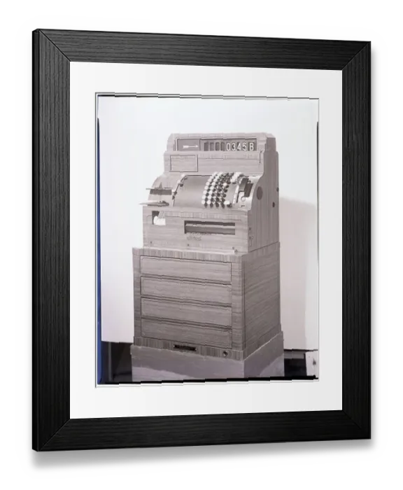 Framed Print : Close-Up Of National Cash Register Framed Print : Close-Up Of National Cash Register