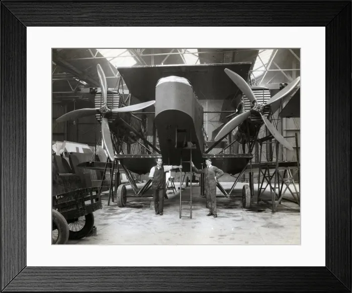 Framed Print : Handley Page In Hangar Framed Print : Handley Page In Hangar