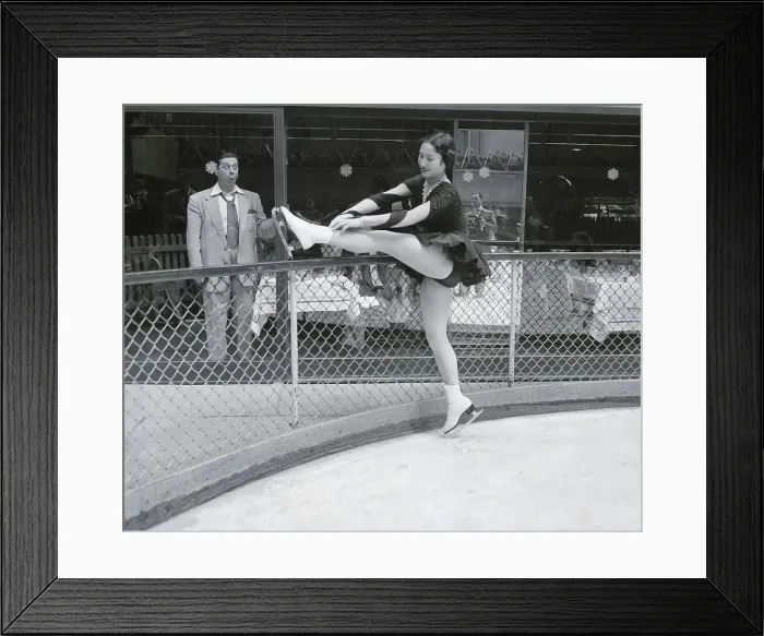 Framed Print : Jacqueline Dubief Skating Champion Framed Print : Jacqueline Dubief Skating Champion