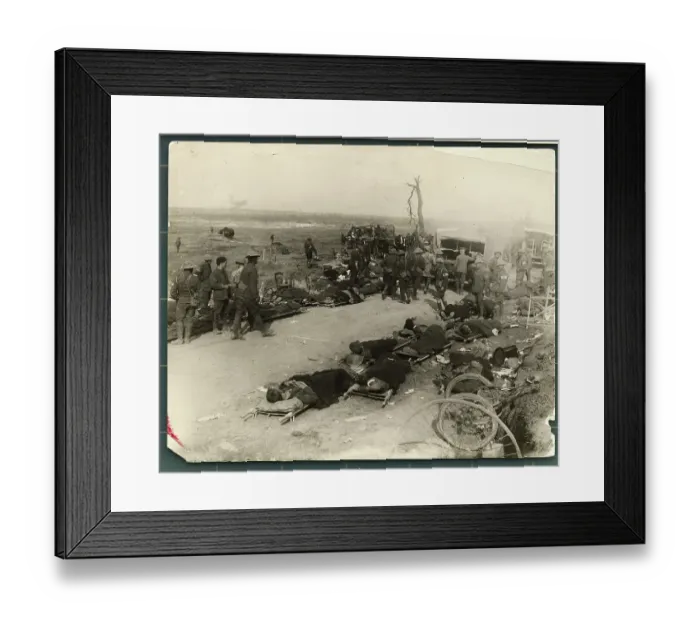 Framed Print : Casualties At British Station Framed Print : Casualties At British Station