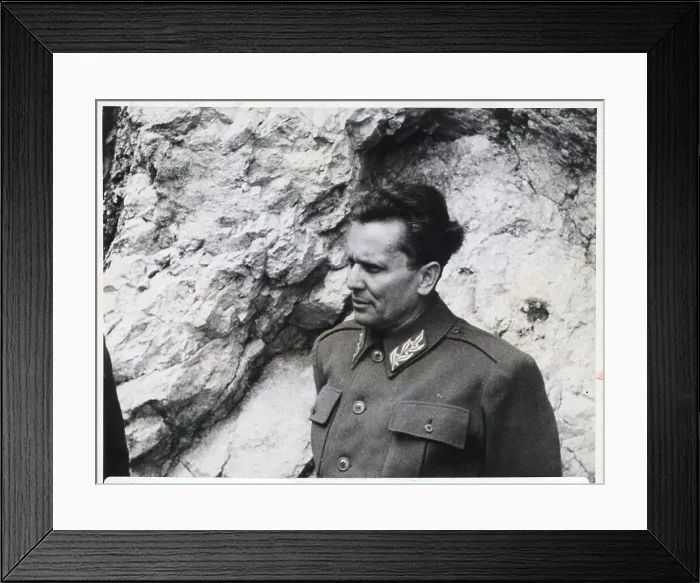 Framed Print : Marshall Tito Head And Shoulders In Wwii Framed Print : Marshall Tito Head And Shoulders In Wwii