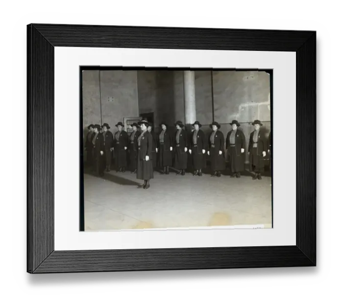 Framed Print : New York Reserve Policewomen Drill Framed Print : New York Reserve Policewomen Drill