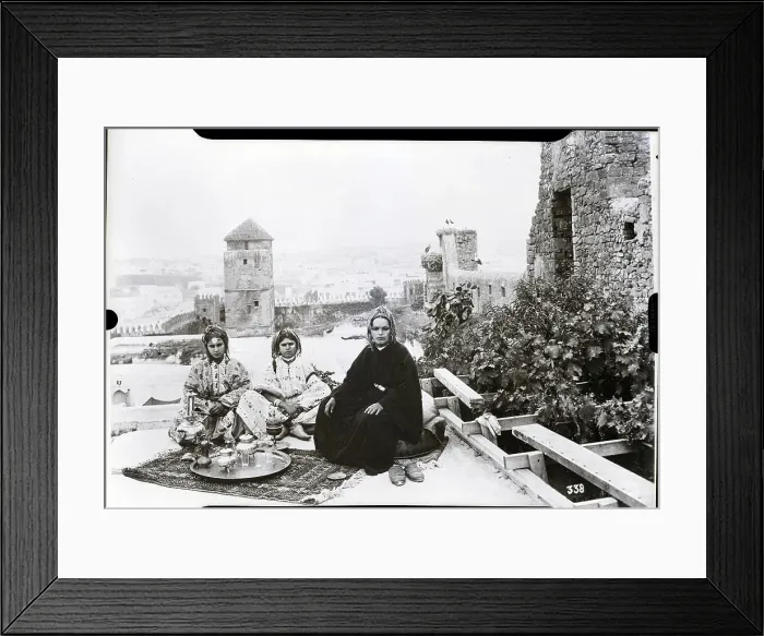 Framed Print : Coffee On The Terrace Of Oudayas Framed Print : Coffee On The Terrace Of Oudayas