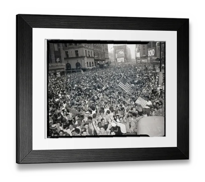 Framed Print : Victory Celebration In Times Square Framed Print : Victory Celebration In Times Square