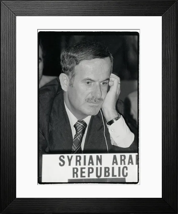 Framed Print : Syrian Pres. Al Assad Framed Print : Syrian Pres. Al Assad