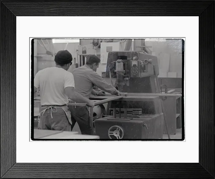 Framed Print : Prisoners Working With Machinery in Prison Framed Print : Prisoners Working With Machinery in Prison