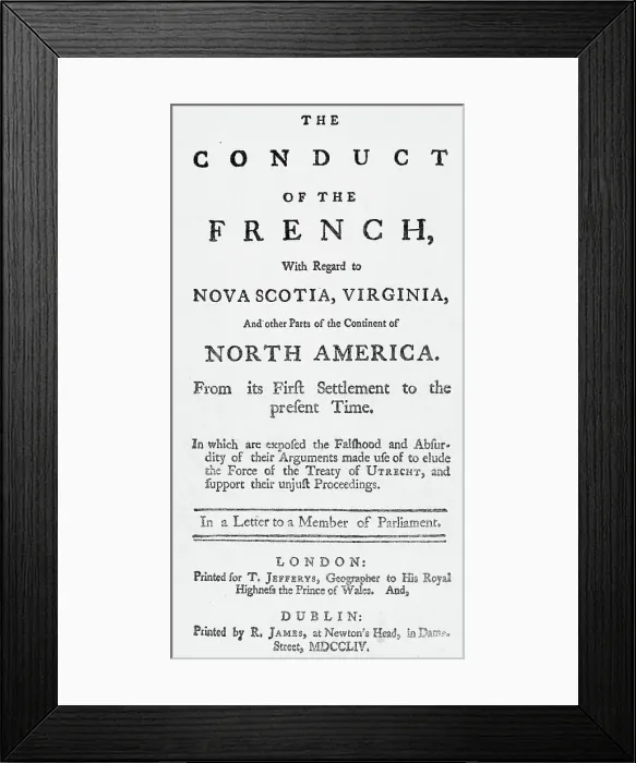 Framed Print : The Conduct The French Title Page Framed Print : The Conduct The French Title Page