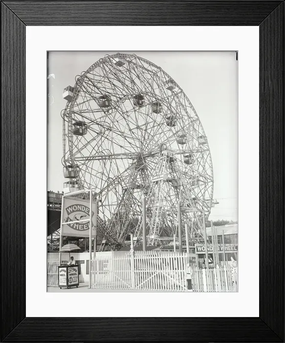 Framed Print : Coney Island Ferris Wheel Framed Print : Coney Island Ferris Wheel