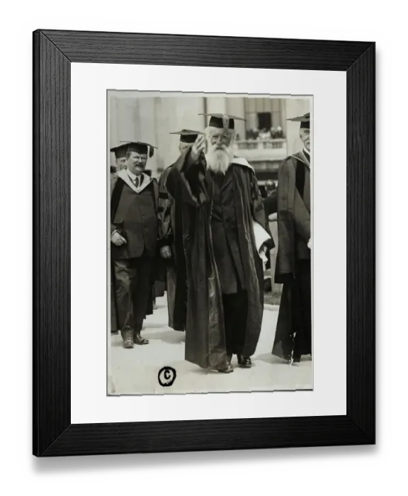 Framed Print : John Burroughs In Academic Robes Framed Print : John Burroughs In Academic Robes