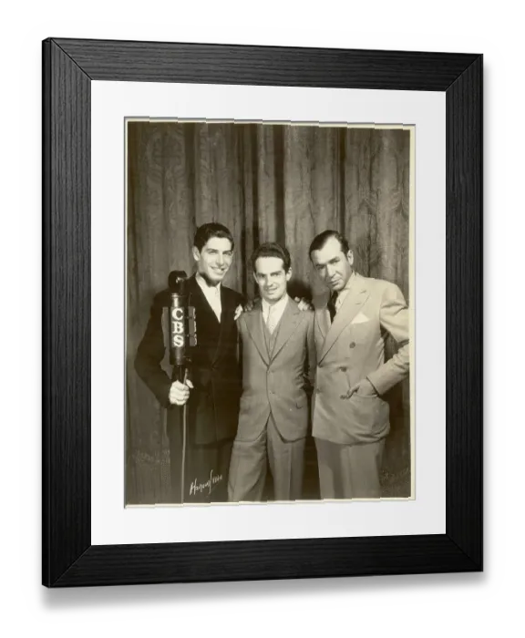Framed Print : Milton Berle, Harry Richman & Fred Waring Framed Print : Milton Berle, Harry Richman & Fred Waring