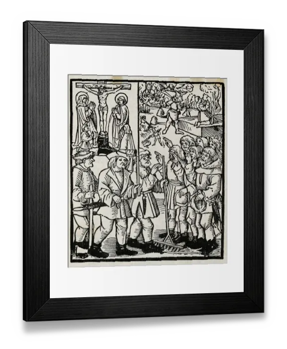 Framed Print : Peasants Swearing Fidelity During Revolt Framed Print : Peasants Swearing Fidelity During Revolt