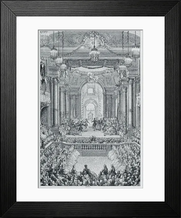 Framed Print : Representation of Princess of Navarre