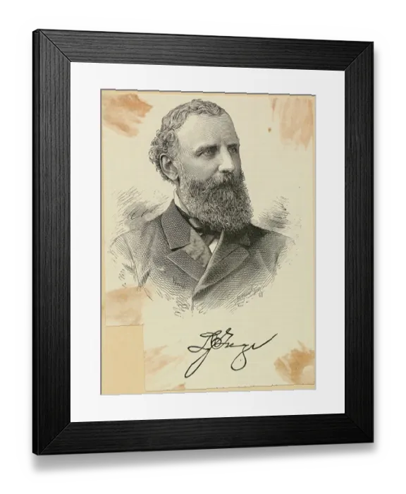 Framed Print : Portrait of Early Businessman Lyman J. Gage Framed Print : Portrait of Early Businessman Lyman J. Gage