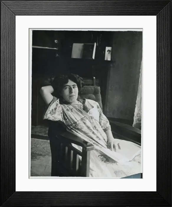 Framed Print : Edna Ferber Relaxing Framed Print : Edna Ferber Relaxing
