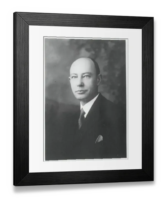 Framed Print : George R. Minot Posing Framed Print : George R. Minot Posing