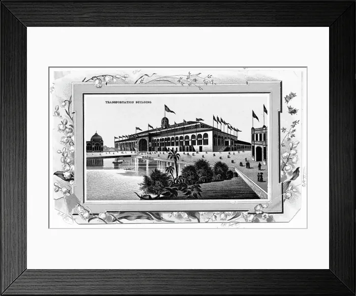 Framed Print : The Transportation Building at the Chicago Fair Framed Print : The Transportation Building at the Chicago Fair