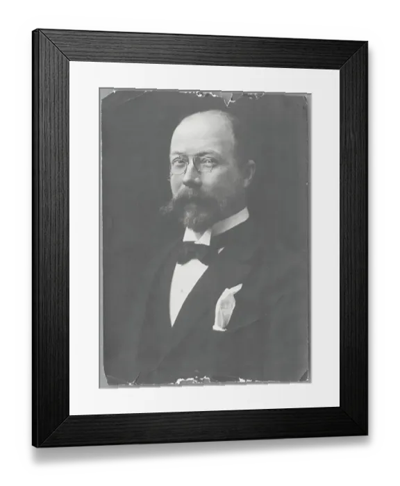 Framed Print : Portrait of Swedish Artist Carl Larsson