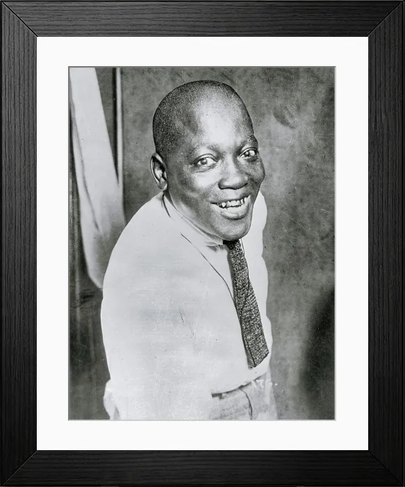 Framed Print : Closeup of Jack Johnson Smiling Framed Print : Closeup of Jack Johnson Smiling