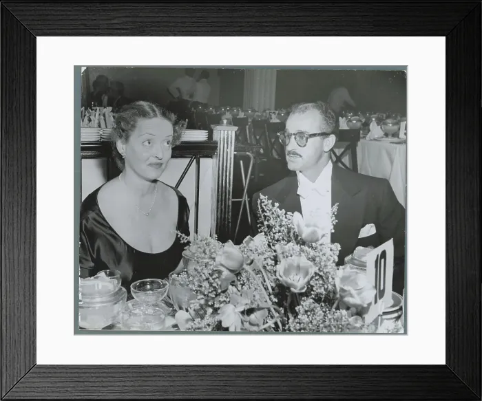 Framed Print : Bette Davis and William Grant Sherry