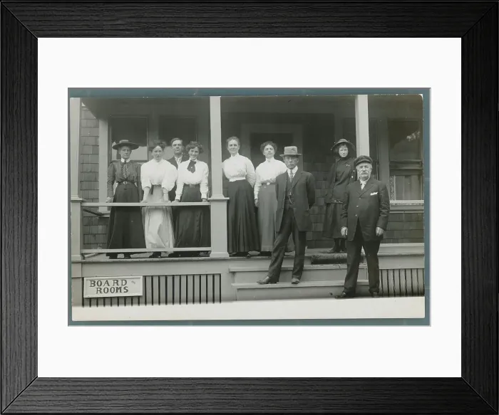 Framed Print : Guests at Boarding House Framed Print : Guests at Boarding House