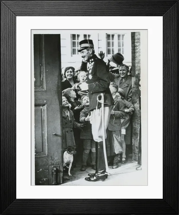 Framed Print : King of Denmark and Adoring Crowd Framed Print : King of Denmark and Adoring Crowd