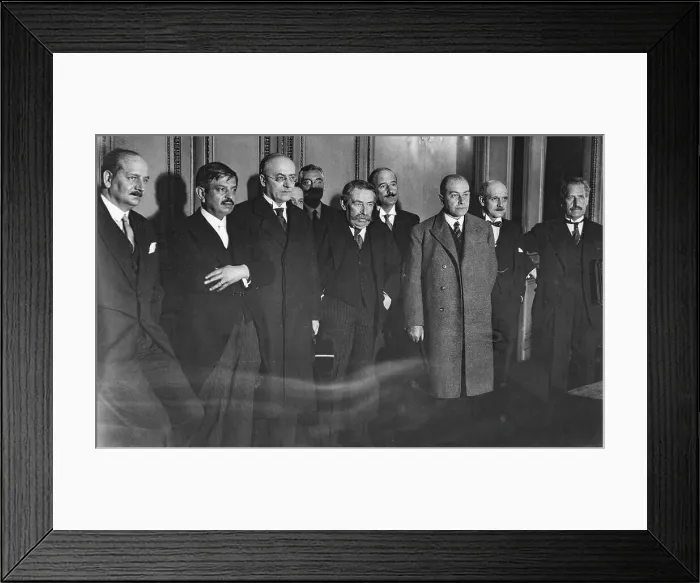 Framed Print : French and German Ministers