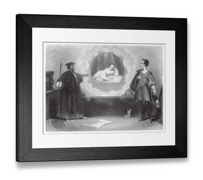 Framed Print : Mythological Depiction of Images in Mirror Framed Print : Mythological Depiction of Images in Mirror