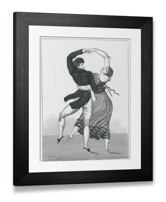 Framed Print : Man Dancing with Woman Framed Print : Man Dancing with Woman