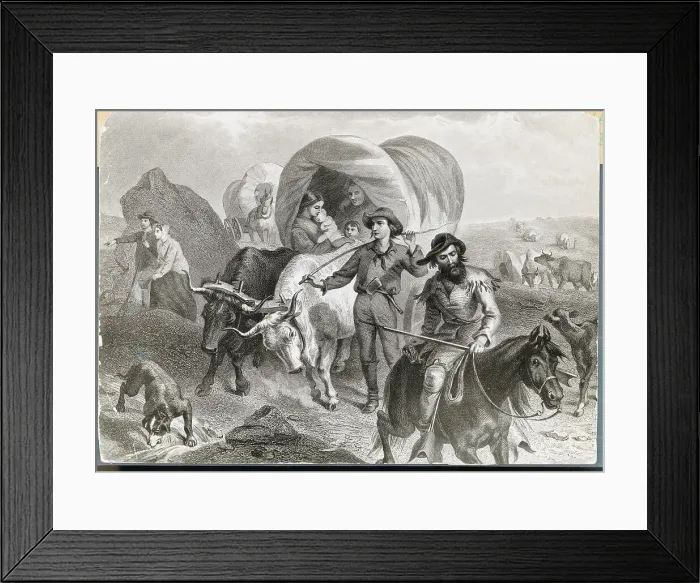 Framed Print : Families Migrating Framed Print : Families Migrating