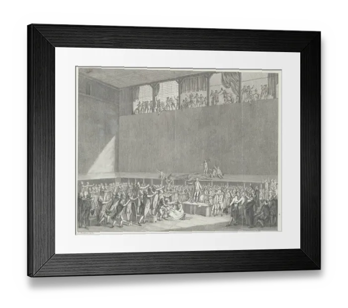 Framed Print : Crowds Beseeching Man on Table Framed Print : Crowds Beseeching Man on Table
