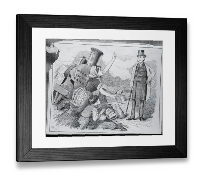 Framed Print : Family Crying Over Bank Explosion Framed Print : Family Crying Over Bank Explosion