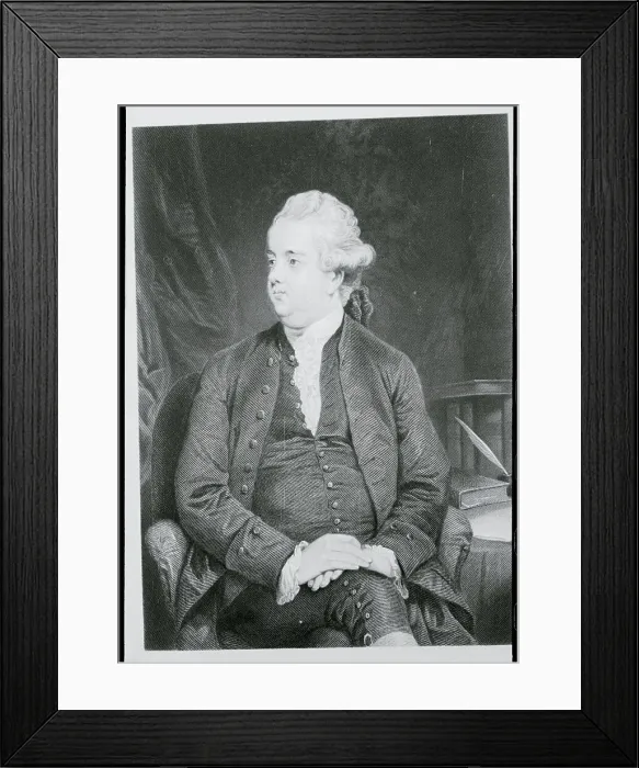 Framed Print : Portrait of Edward Gibbon