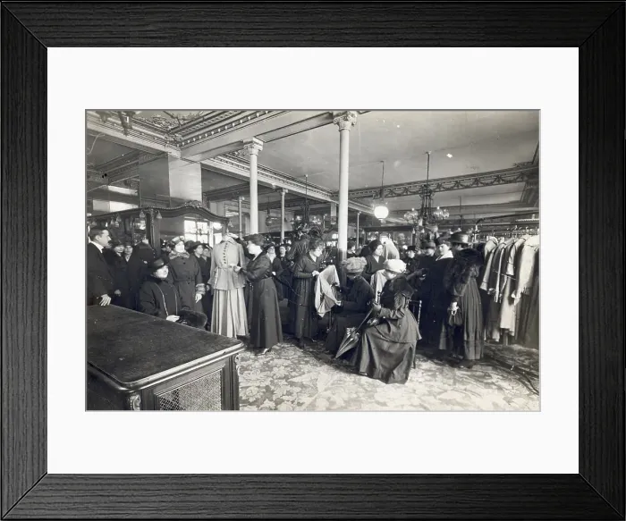Framed Print : Interior Of Department Store / France