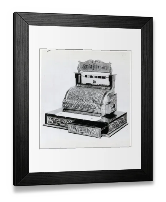 Framed Print : Ornate, Old-Fashioned Cash Register Framed Print : Ornate, Old-Fashioned Cash Register