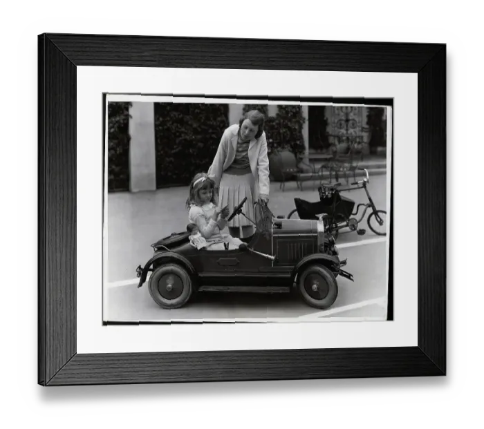 Framed Print : Girl In Small Car Gets Traffic Ticket Framed Print : Girl In Small Car Gets Traffic Ticket