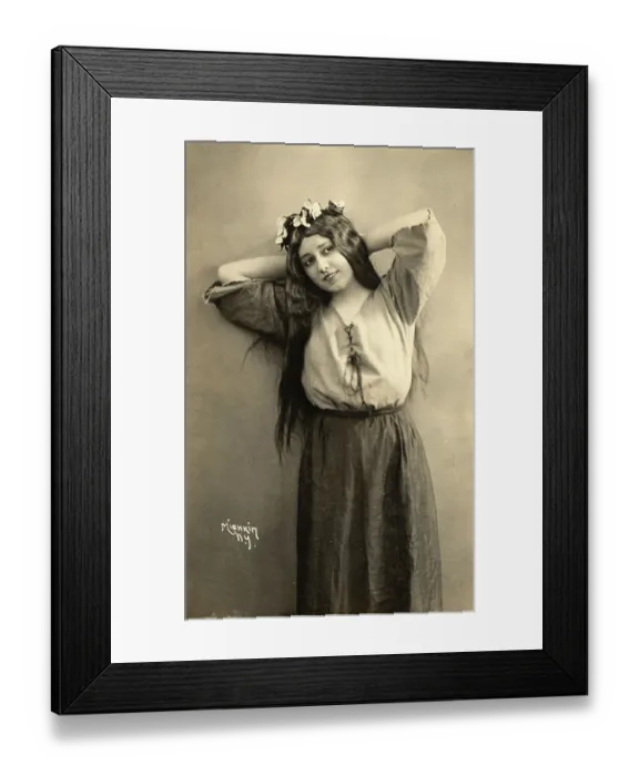 Framed Print : Elisabeth Schumann In Gretel Costume Framed Print : Elisabeth Schumann In Gretel Costume