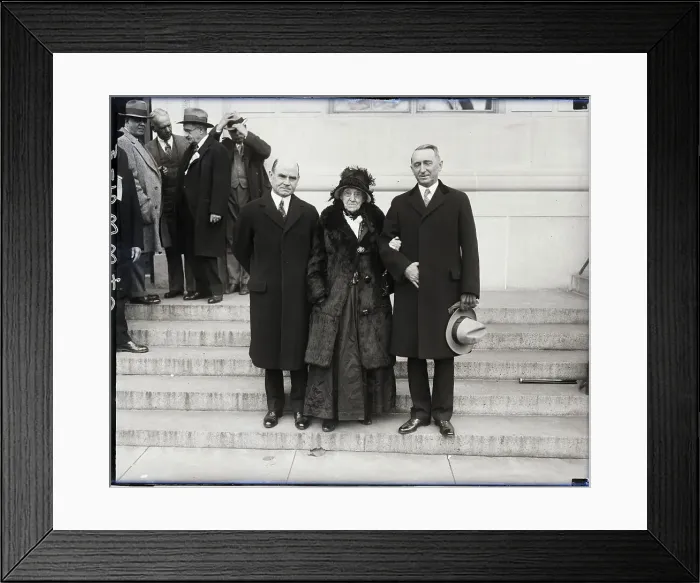 Framed Print : Rebecca Latimer Felton Stands With Senators