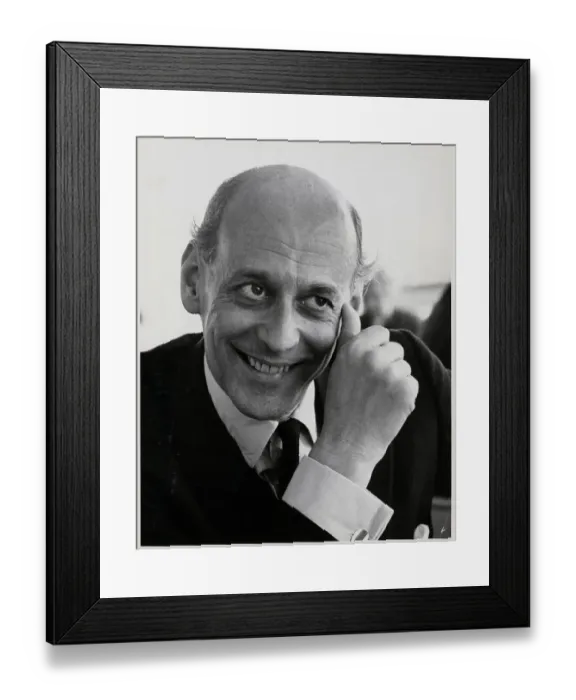 Framed Print : Rudolf Bing Smiling W / Hand To Face Framed Print : Rudolf Bing Smiling W / Hand To Face