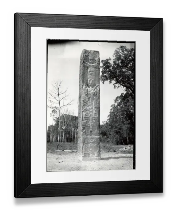 Framed Print : Photograph Of Mayan Statue Framed Print : Photograph Of Mayan Statue