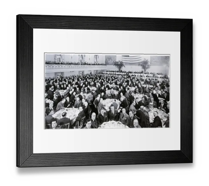 Framed Print : Gen. View Large Businessmen'S Banquet Framed Print : Gen. View Large Businessmen'S Banquet